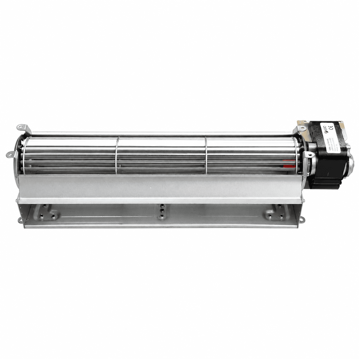 VENTILATORE TANGENZIALE 230V 50Hz PALA Ø60X270mm SU BRONZINE E CON TERMICA, MOTORE A SINISTRA