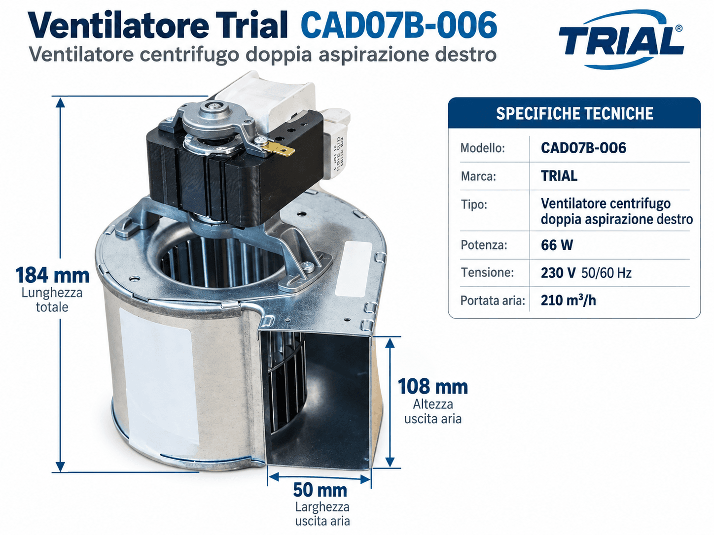 MOTORE ARIA CFA715-D6-PT140-PM0 230   3
