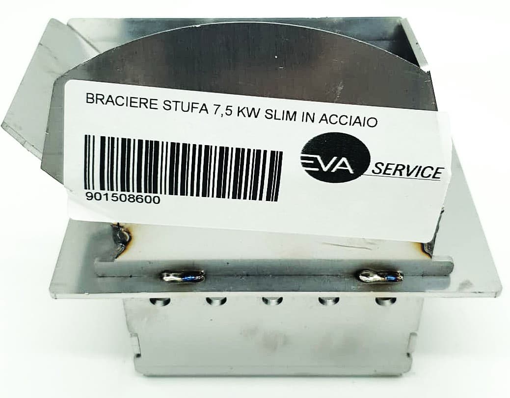 BRACIERE STUFA 7,5 KW SLIM IN ACCIAIO